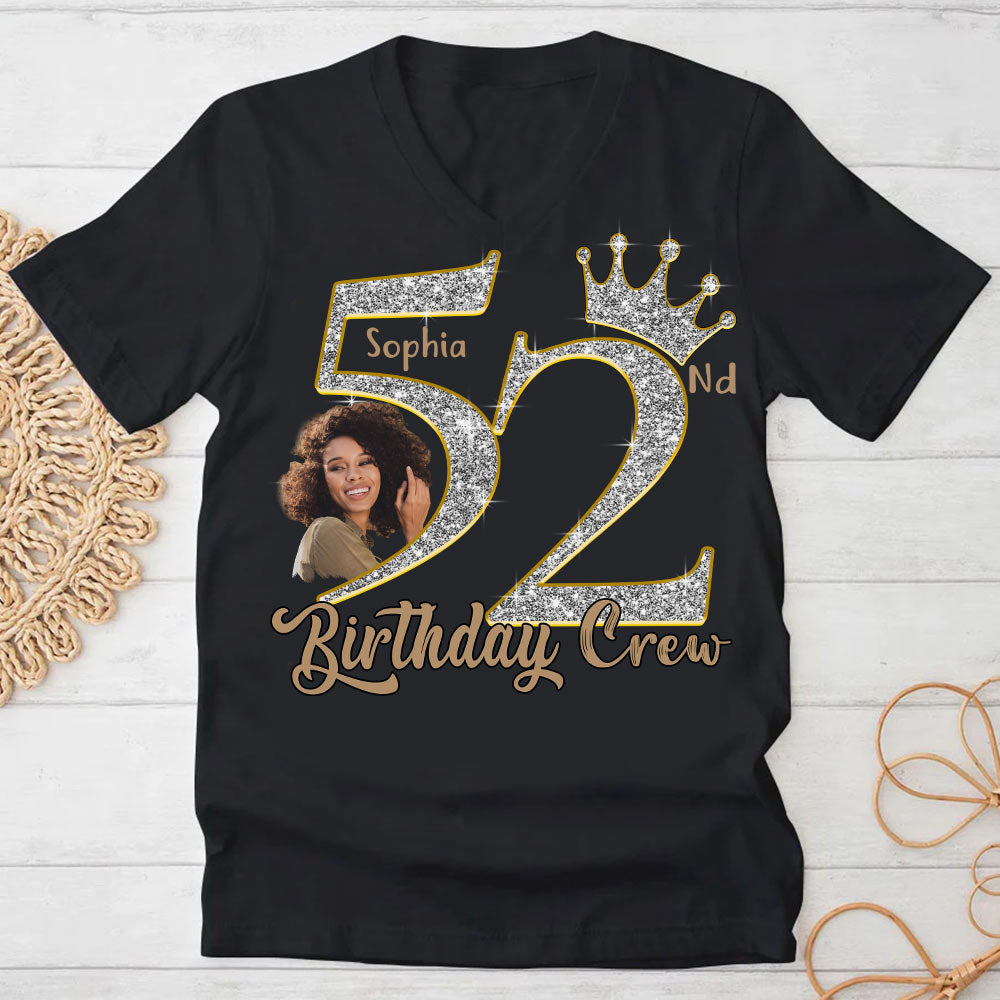 52nd Birthday Shirts, Custom Photo Birthday Shirts, Turning 52 Shirt, Gifts For Women Turning 52, 52 And Fabulous Shirt, 52nd Birthday Shirts For Her-YPT-HCT