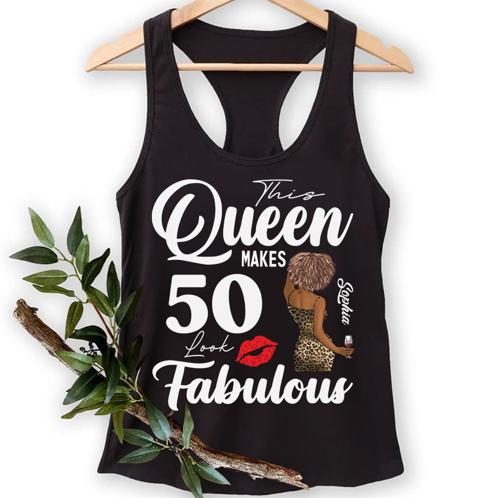 Personalized 50th Birthday Unique T Shirt For Woman, Custom Birthday Shirt, Her Gifts For 50 Years Old , Turning 50 Birthday Cotton Shirt-YPT-HCT