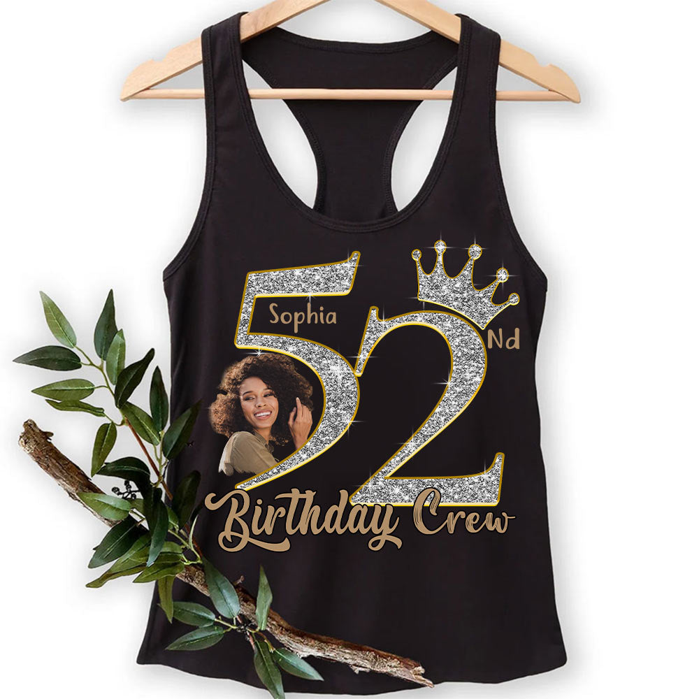 52nd Birthday Shirts, Custom Photo Birthday Shirts, Turning 52 Shirt, Gifts For Women Turning 52, 52 And Fabulous Shirt, 52nd Birthday Shirts For Her-YPT-HCT