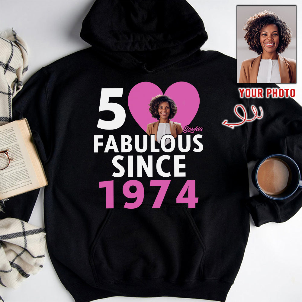 Chapter 50, Fabulous Since 1974 50th Birthday Unique T Shirt For Woman, Her Gifts For 50 Years Old , Turning 50 Birthday Cotton Shirt - HCT