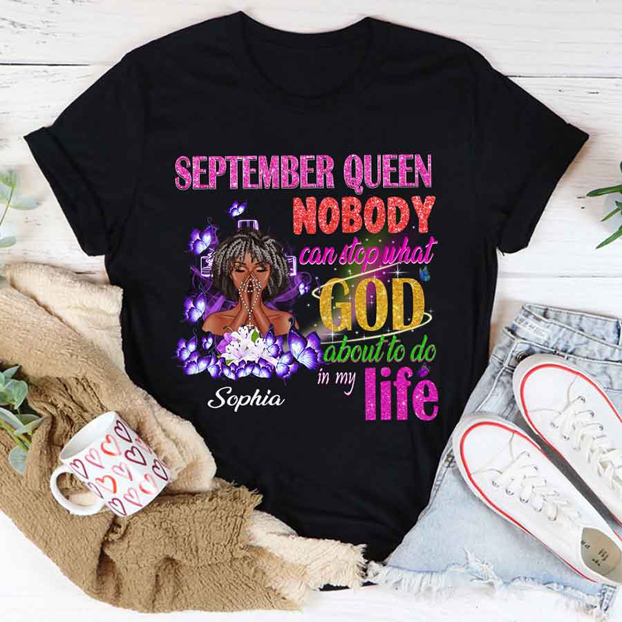 September Birthday Shirt, Custom Birthday Shirt, Queens are Born In September, September Birthday Shirts For Woman, September Birthday Gifts-YPT-HCT