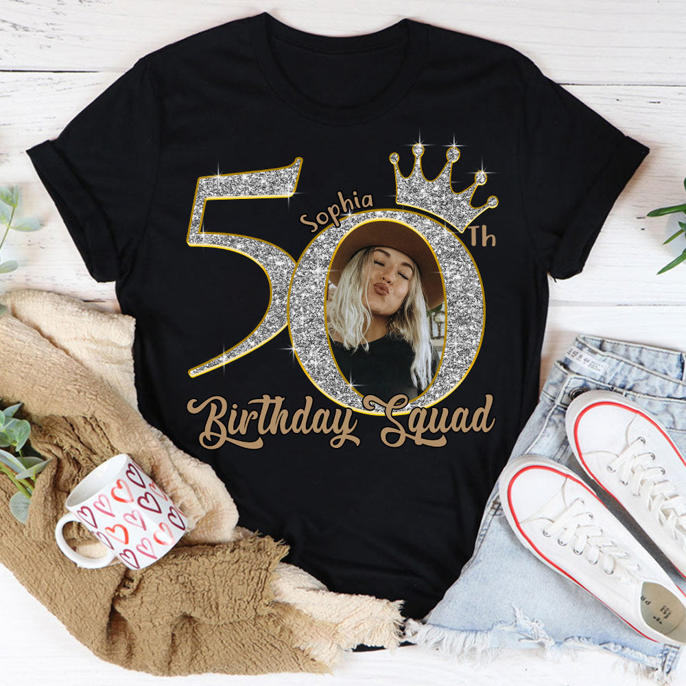 50th Birthday Shirts, Custom Photo Birthday Shirts, Turning 50 Shirt, Gifts For Women Turning 50, 50 And Fabulous Shirt, 50th Birthday Shirts For Her - YPT-HCT