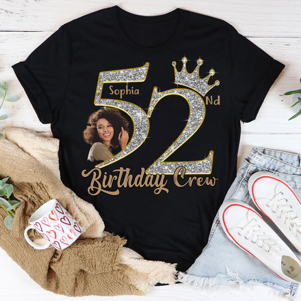 52nd Birthday Shirts, Custom Photo Birthday Shirts, Turning 52 Shirt, Gifts For Women Turning 52, 52 And Fabulous Shirt, 52nd Birthday Shirts For Her-YPT-HCT