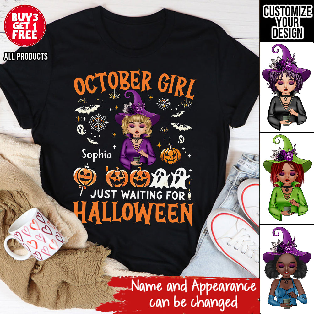 Personalized October Birthday Shirt, Custom Birthday Shirt, Queens was Born In October, October Birthday Shirts For Woman, October Birthday Gifts-YPT-HCT