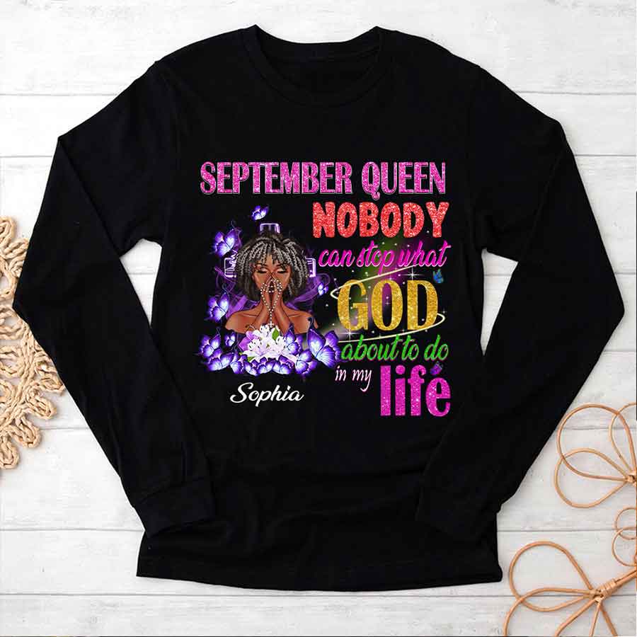 September Birthday Shirt, Custom Birthday Shirt, Queens are Born In September, September Birthday Shirts For Woman, September Birthday Gifts-YPT-HCT