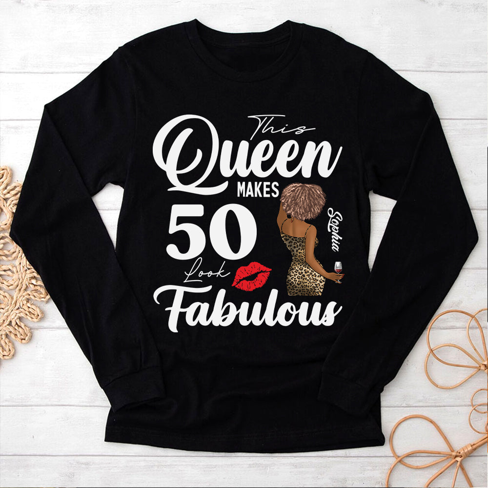 Personalized 50th Birthday Unique T Shirt For Woman, Custom Birthday Shirt, Her Gifts For 50 Years Old , Turning 50 Birthday Cotton Shirt-YPT-HCT