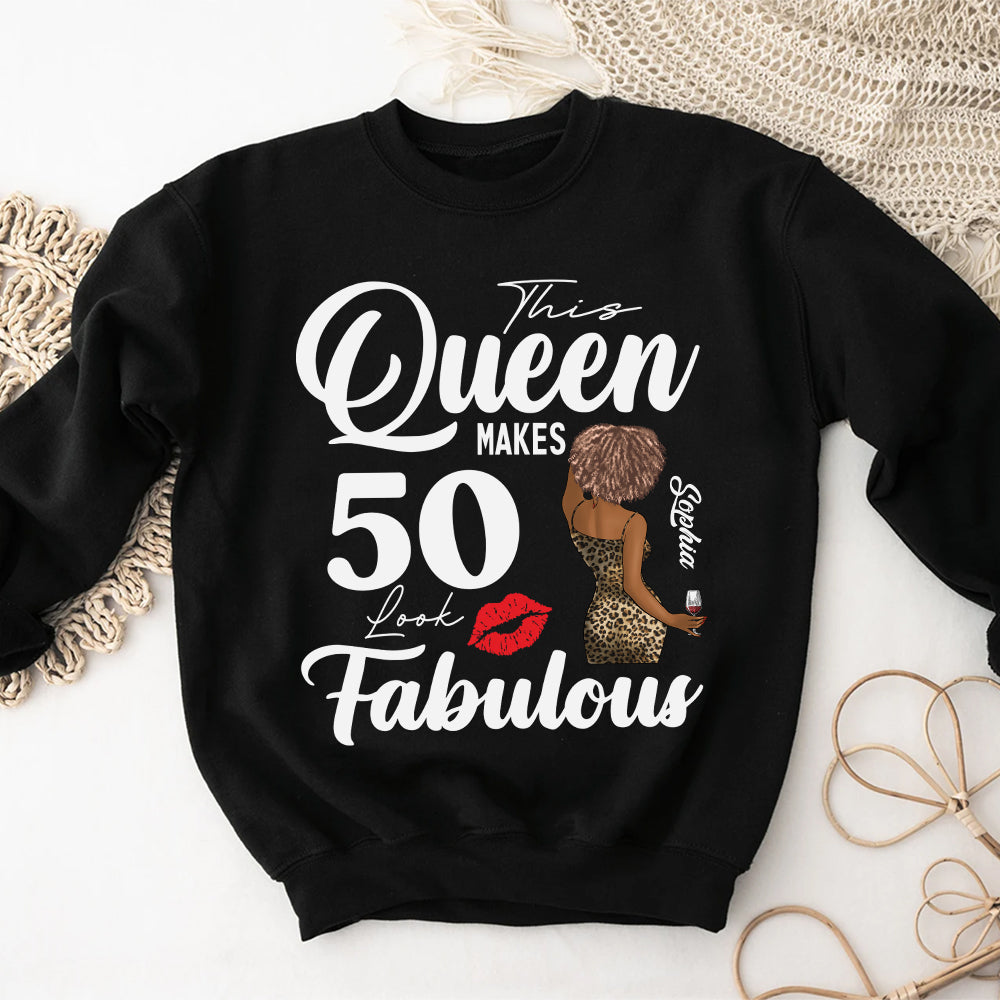 Personalized 50th Birthday Unique T Shirt For Woman, Custom Birthday Shirt, Her Gifts For 50 Years Old , Turning 50 Birthday Cotton Shirt-YPT-HCT