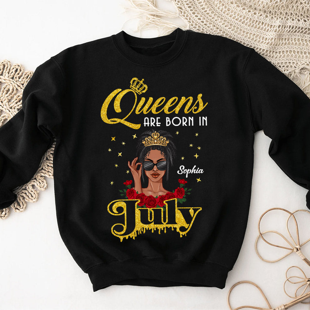 July Birthday Shirt, Custom Birthday Shirt, Queens Born In July, July Birthday Shirts For Woman, July Birthday Gifts -YPT-ALK