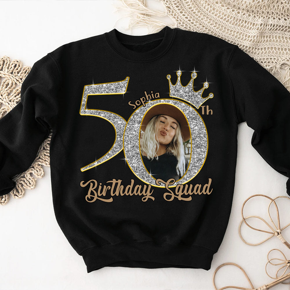50th Birthday Shirts, Custom Photo Birthday Shirts, Turning 50 Shirt, Gifts For Women Turning 50, 50 And Fabulous Shirt, 50th Birthday Shirts For Her - YPT-HCT