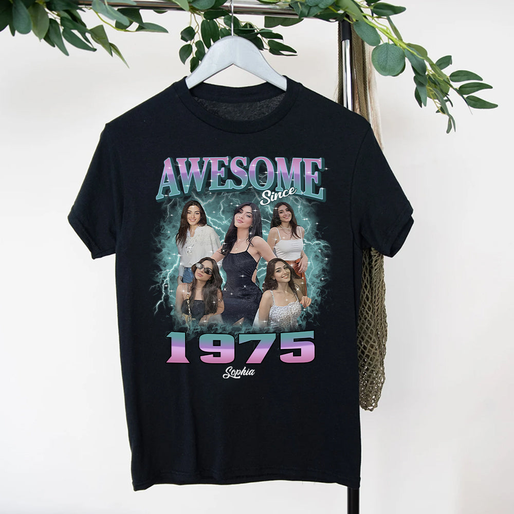 50th Birthday Shirts, Custom Birthday Shirts, Turning 50 Shirt, Gifts For Women Turning 50, 50 And Fabulous Shirt, 1974 Shirt, 50th Birthday Shirts For Her-YPT-HCT