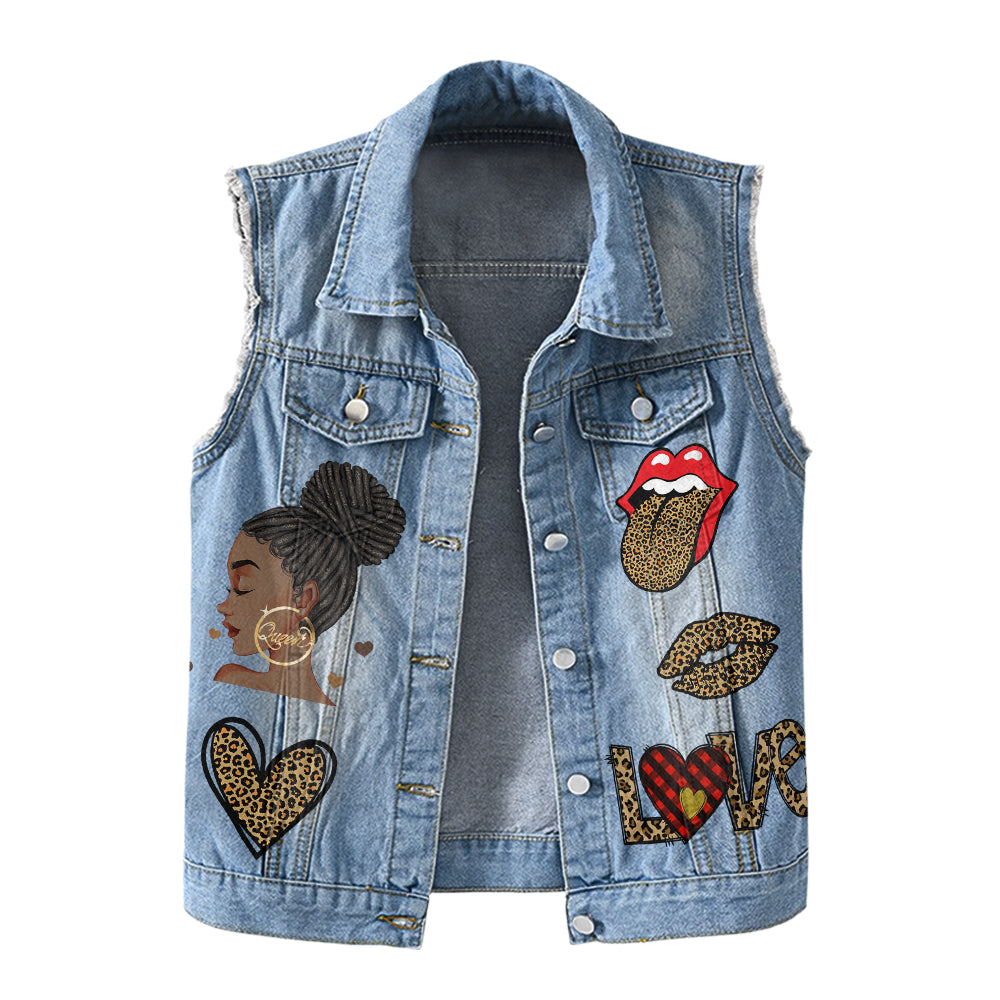 Premium Log Denim Vest - Personalised 50th Birthday Gifts, Gift Ideas 50th Birthday Woman