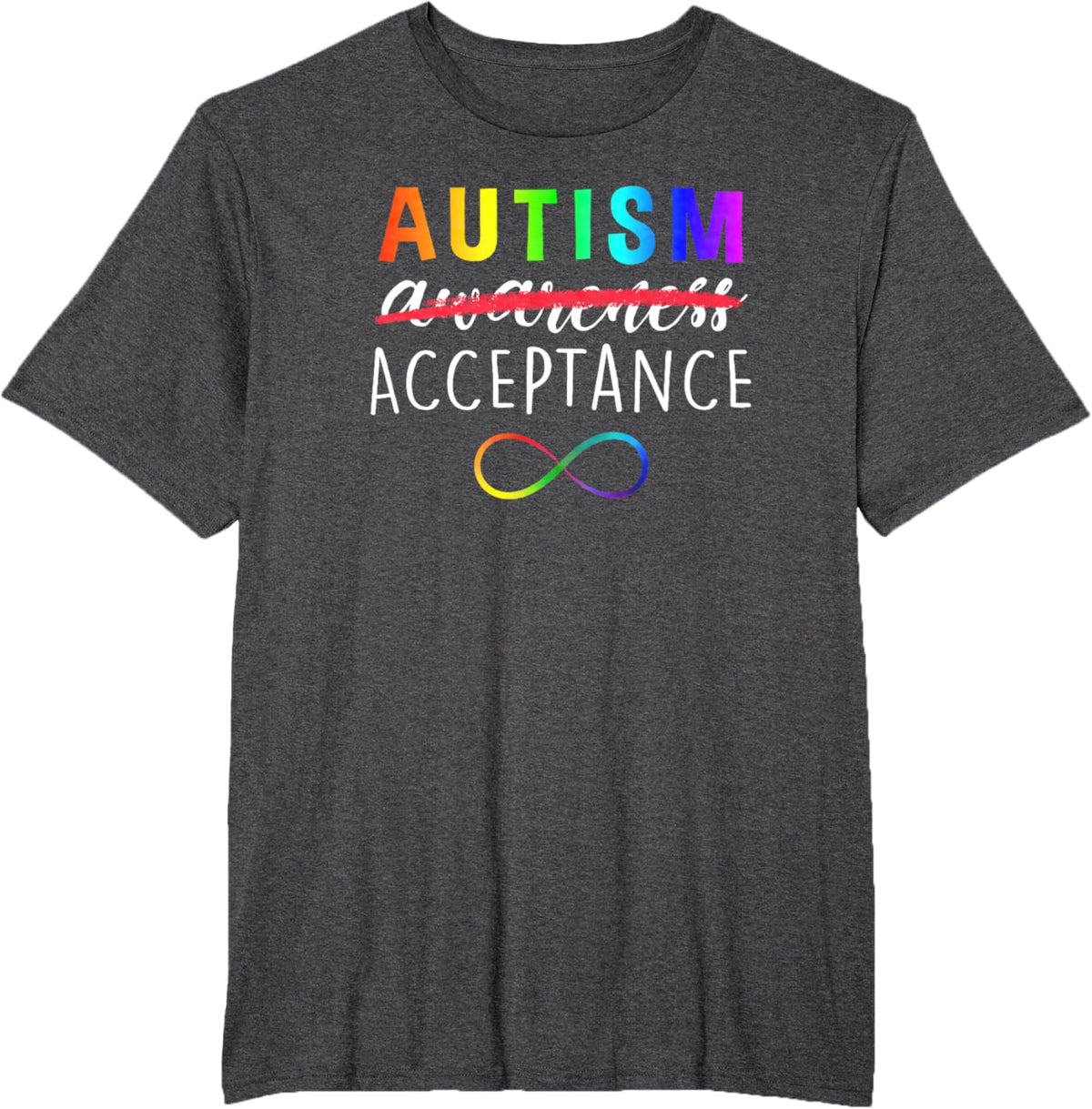 Autism - Red Instead - Acceptance Not Awareness