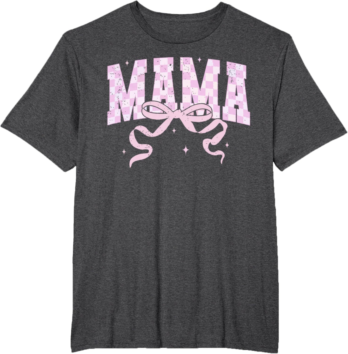 Retro Checkered Mama Coquette Mother&#39;s Day Pink Bow