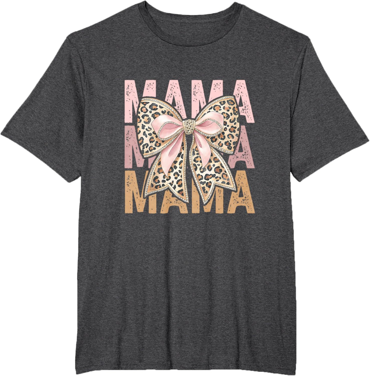 Retro Leopard Mama,Cute Mom Retro Coquette Bow Mother&#39;s Day