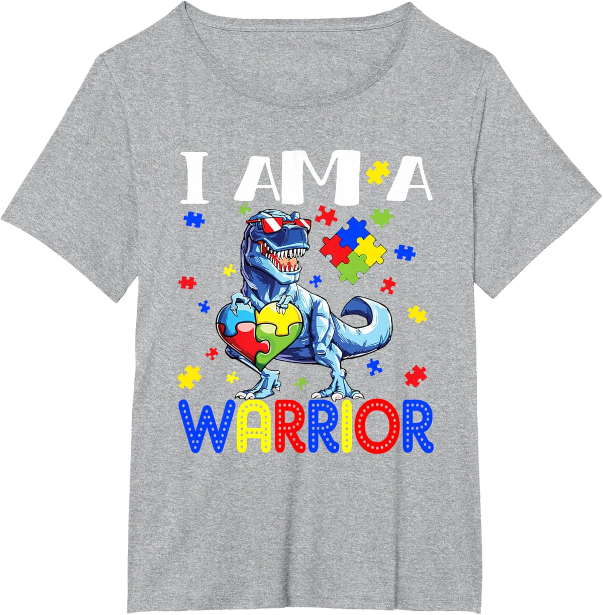 I Am A Warrior Autism Boys Family Dinosaur Autism Awareness