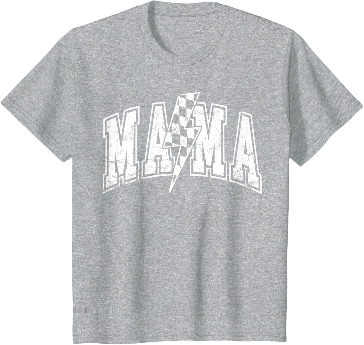 Mama Lightning Bolt Checkered Varsity Mom Women Mother&#39;s Day Mother Shirt
