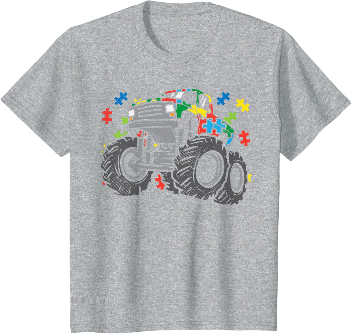 Kids Monster Truck Puzzles Cute Kids Autism Awareness ASD Boys