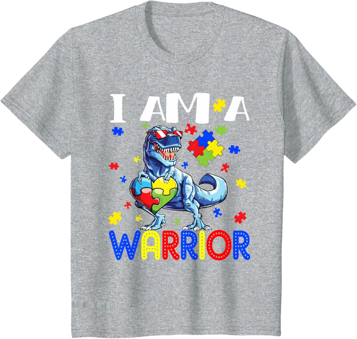 I Am A Warrior Autism Boys Family Dinosaur Autism Awareness
