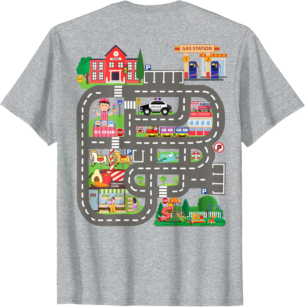 Kids Play Cars on Dad&#39;s Back Funny Father&#39;s Day Race Track