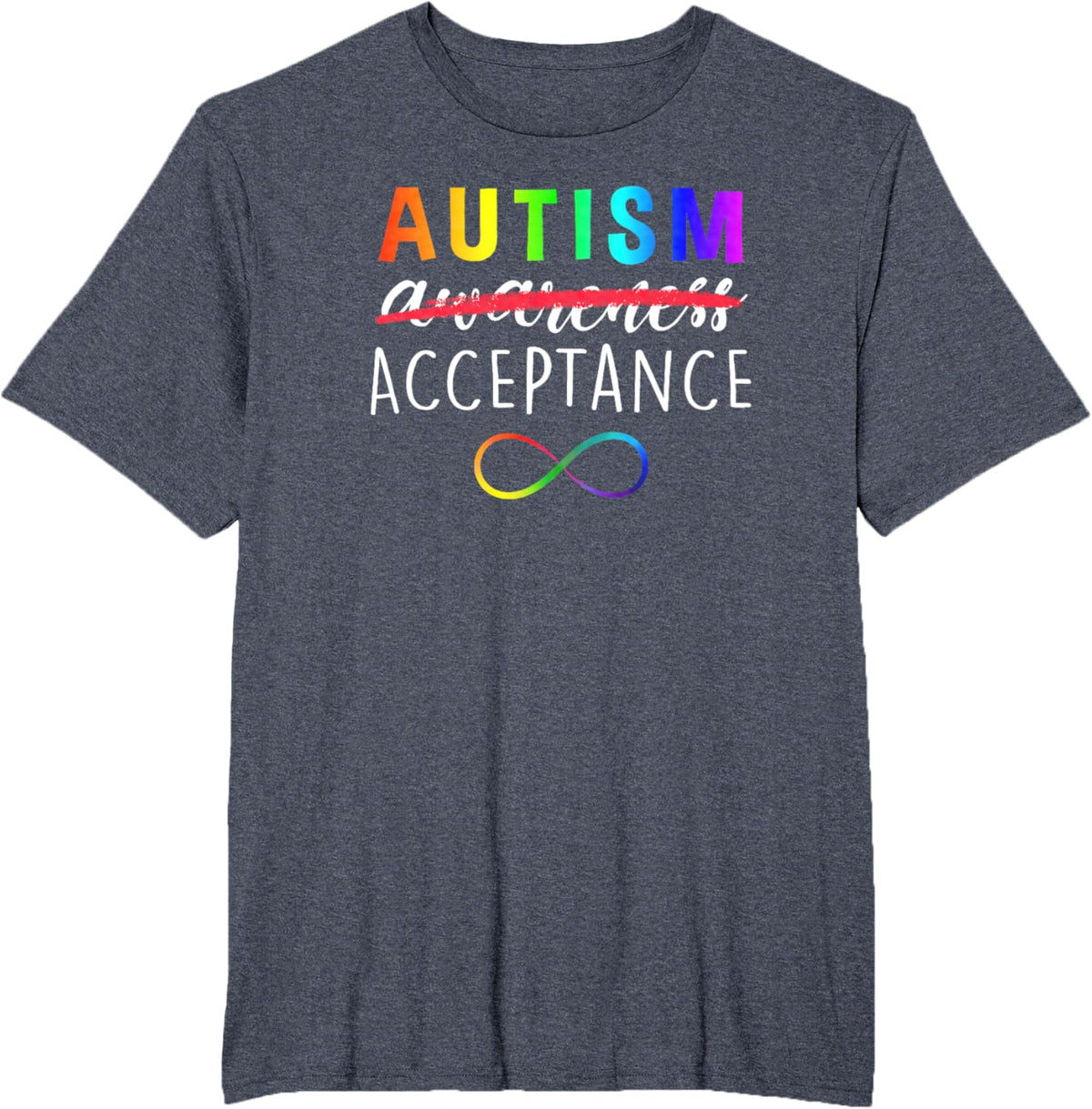 Autism - Red Instead - Acceptance Not Awareness