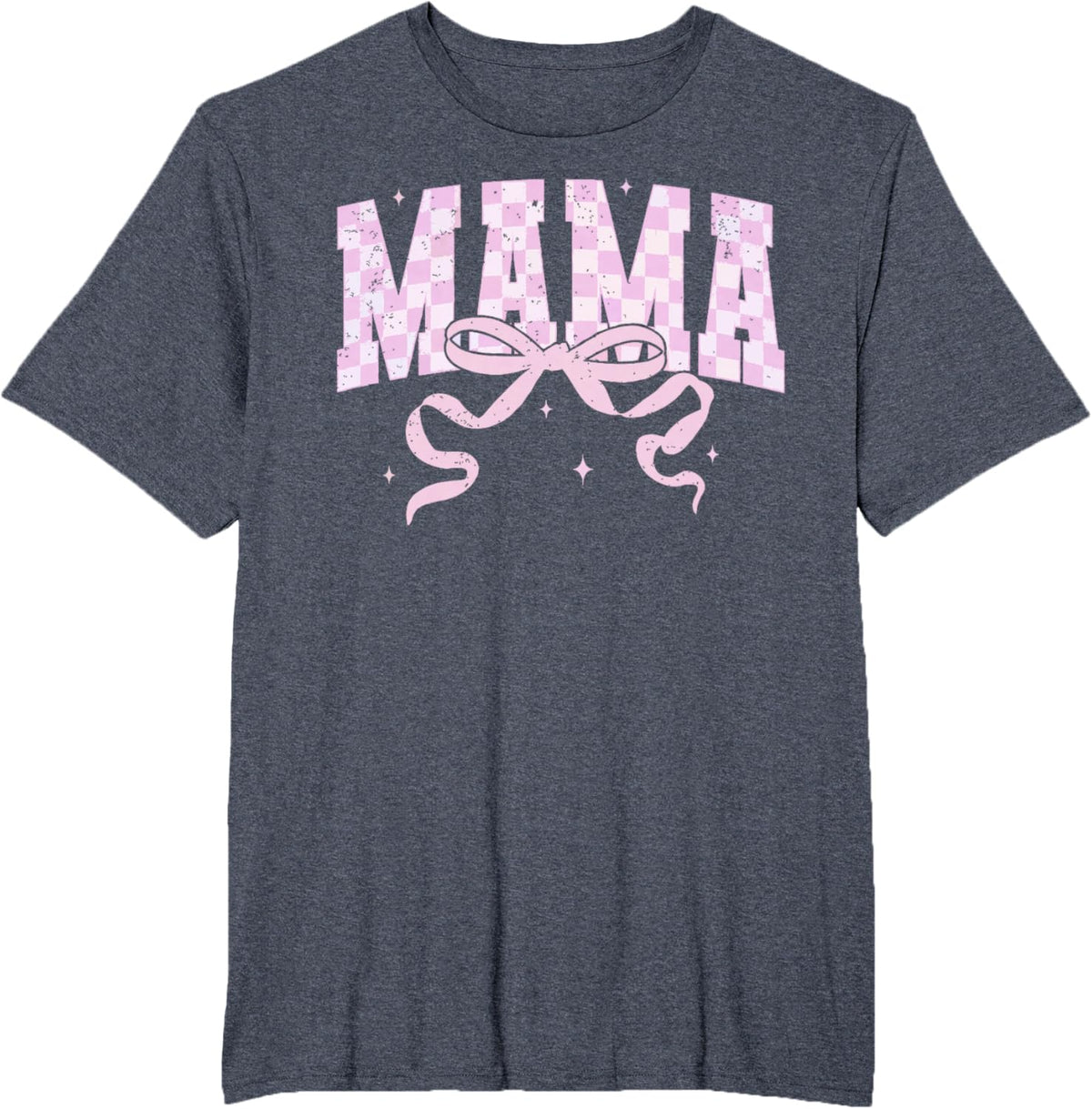 Retro Checkered Mama Coquette Mother&#39;s Day Pink Bow