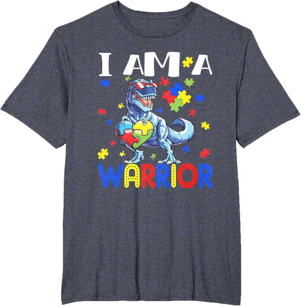 I Am A Warrior Autism Boys Family Dinosaur Autism Awareness