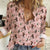 Horse Cowboy Pattern Casual Shirt For Woman