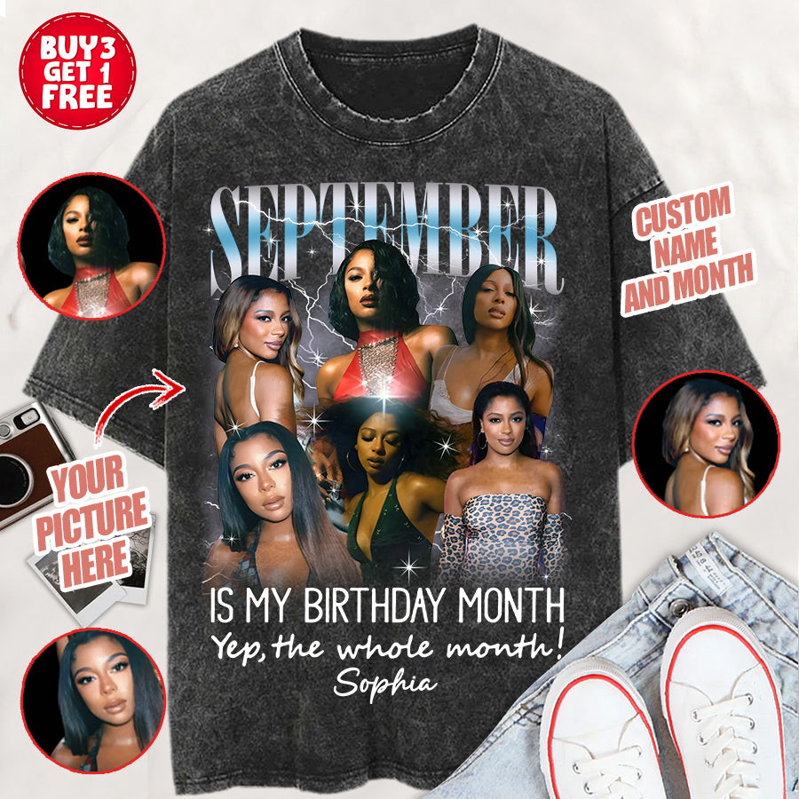 September Birthday Shirt, Custom Birthday Shirt, Queens are Born In September, September Birthday Shirts For Woman, September Birthday Gifts-YPT-TLT