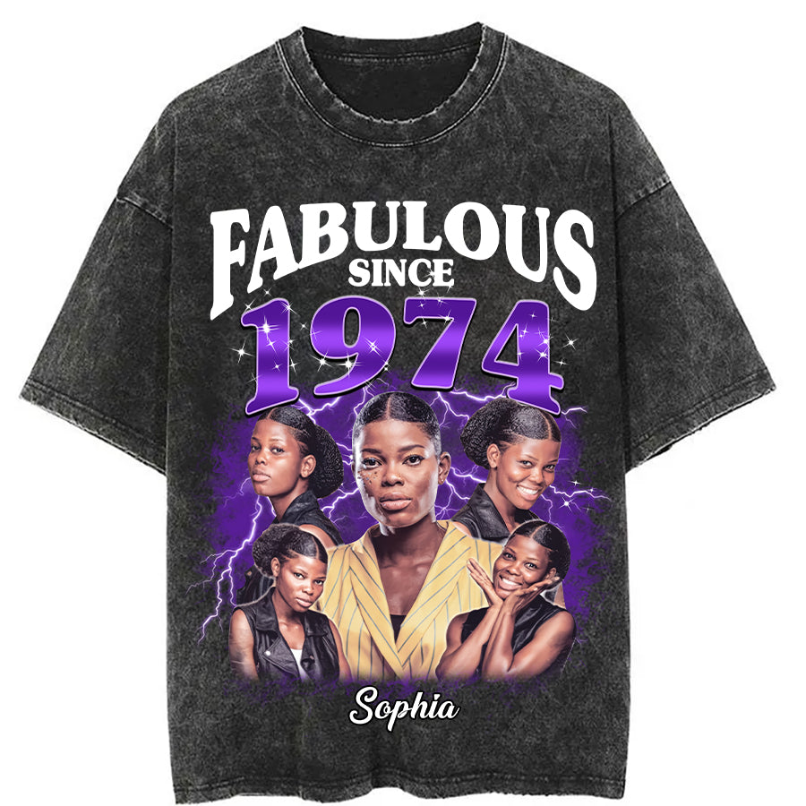 Chapter 50, Fabulous Since 1974 50th Birthday Unique T Shirt For Woman, Her Gifts For 50 Years Old , Turning 50 Birthday Cotton Shirt - HMT