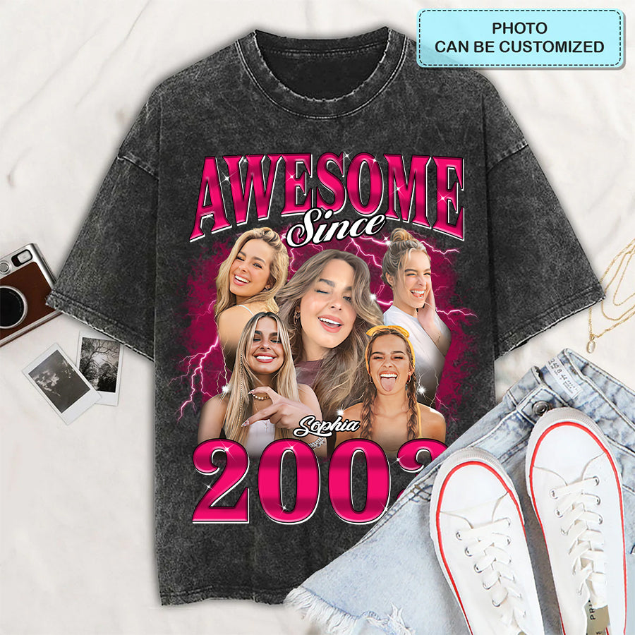 21st Birthday Shirts, Custom Birthday Shirts, Turning 21 Shirt, Gifts For Women Turning 21, 21 And Fabulous Shirt, 2003 Shirt, 21st Birthday Shirts For Her-YPT-TLQ