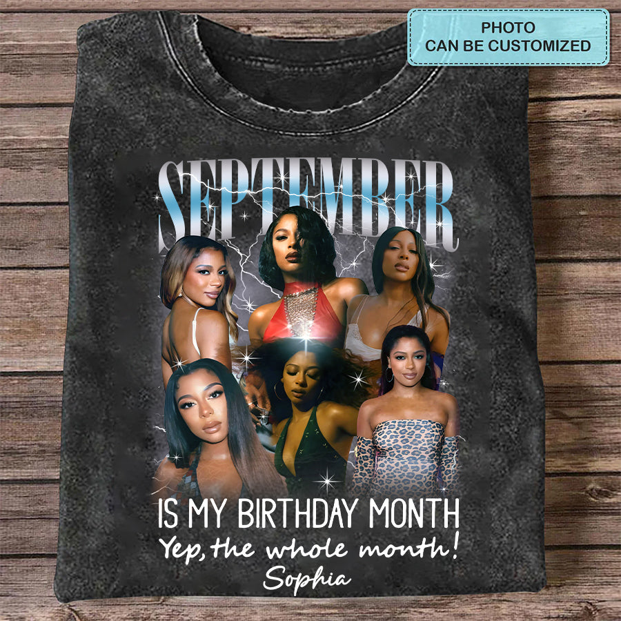 September Birthday Shirt, Custom Birthday Shirt, Queens are Born In September, September Birthday Shirts For Woman, September Birthday Gifts-YPT-TLT