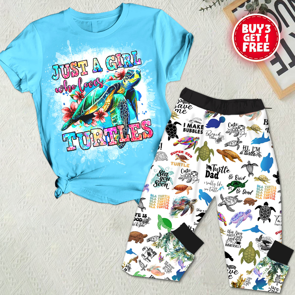 Premium Pajamas Set - Gift For Turtle Lovers