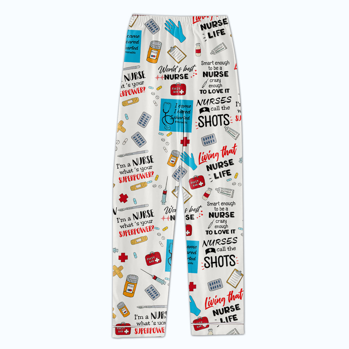 Personalized Women's Pajama Set, Gift For Nurse - Love Nurse Life, It's a beautiful day to save lives