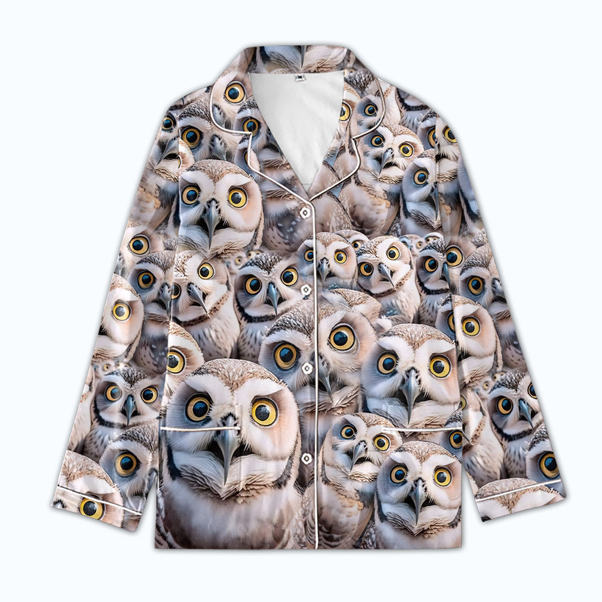 Personalized Women's Pajama Set, Gift For Owl Lovers