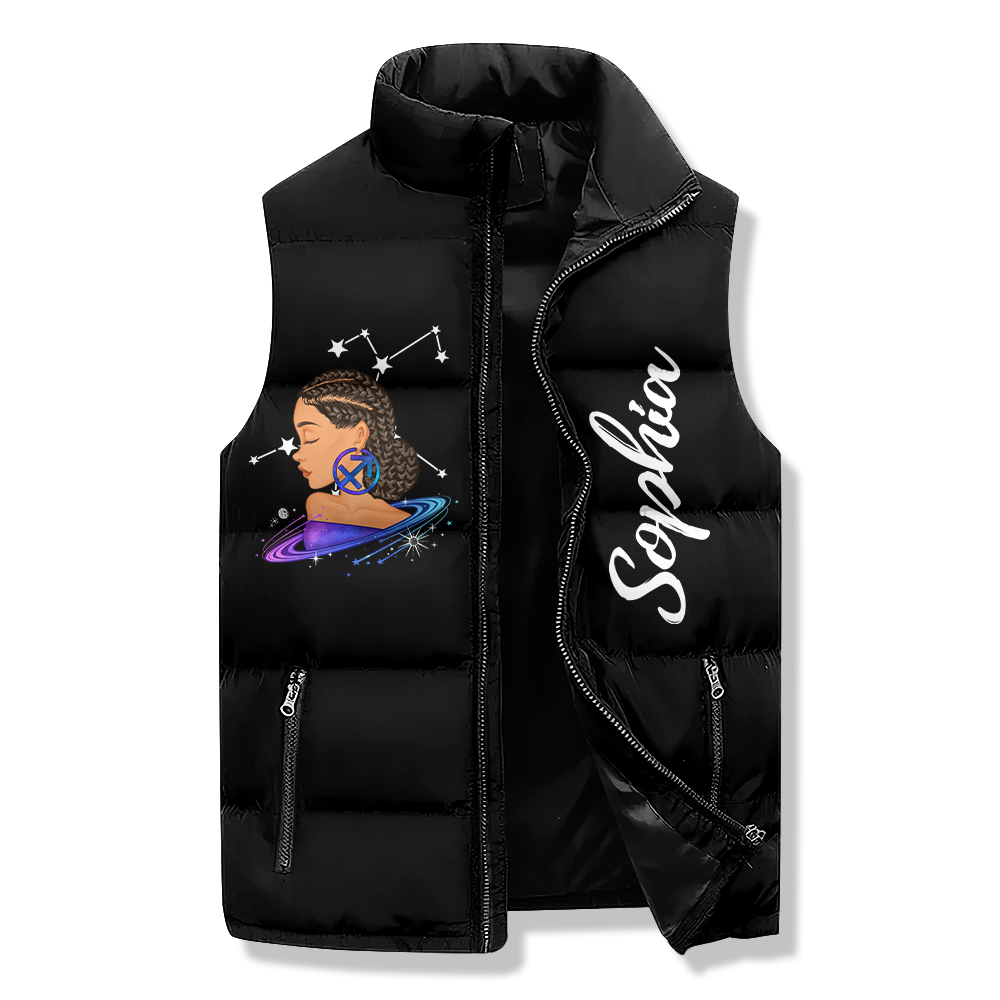 Puffer Vest - Gift For Women, Scorpio Birthday Gifts, Custom Scorpio Gift