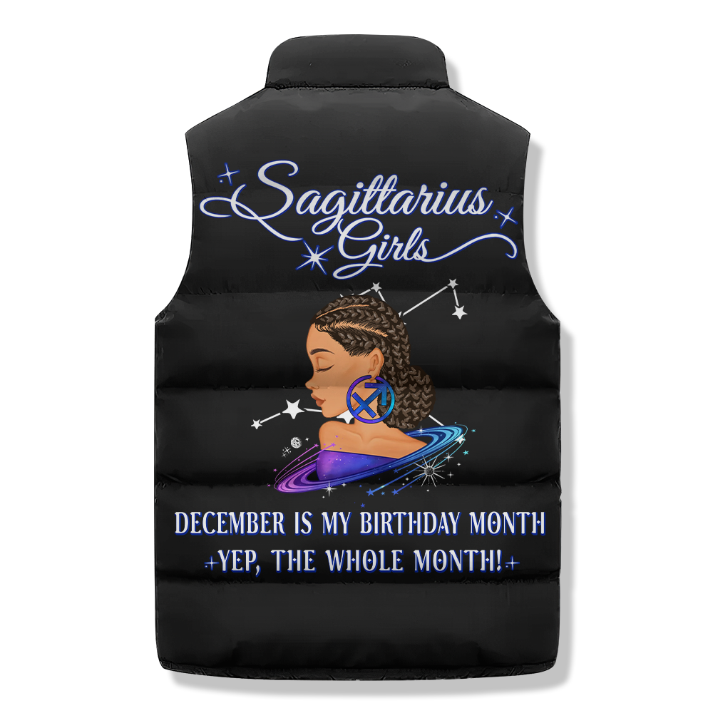 Puffer Vest - Gift For Women, Scorpio Birthday Gifts, Custom Scorpio Gift