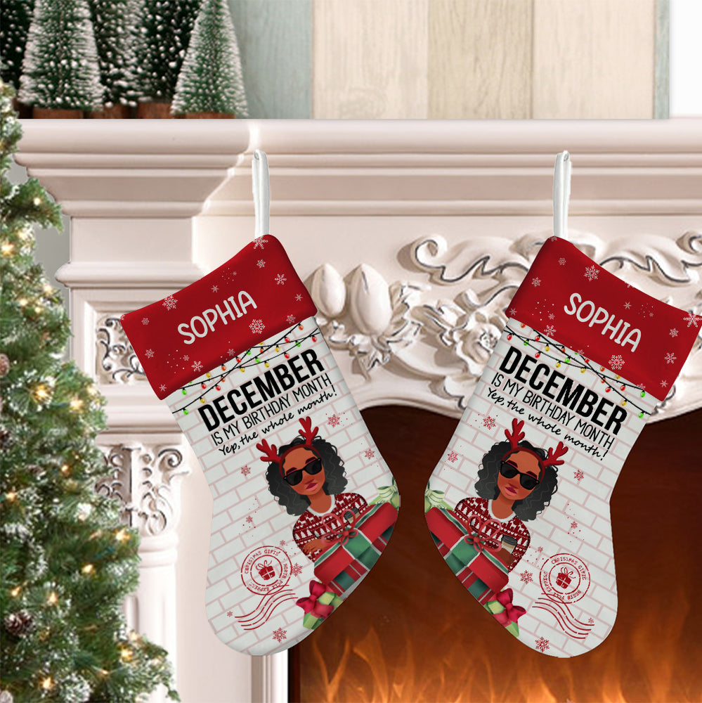 Christmas Socks, December Birthday Gifts, Christmas Gift For December Queens