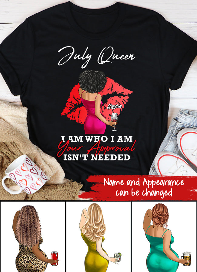 July Birthday Shirt, Custom Birthday Shirt, Queens Born In July, July Birthday Shirts For Woman
