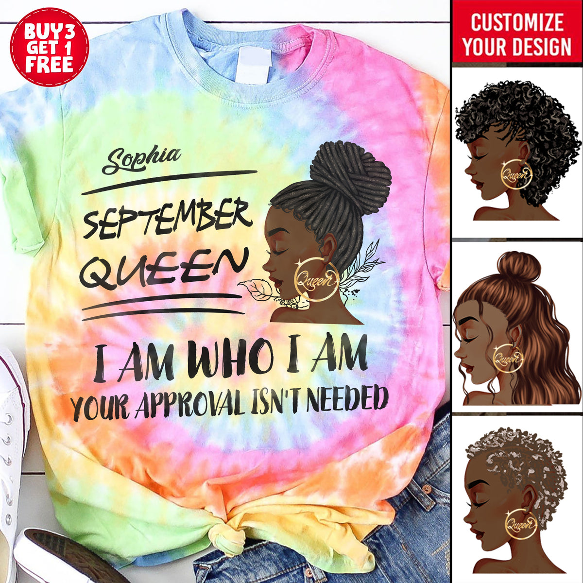 September Birthday Shirt, Custom Birthday Shirt, Queens are Born In September, September Birthday Shirts For Woman, September Birthday Gifts-YPT-TLQ