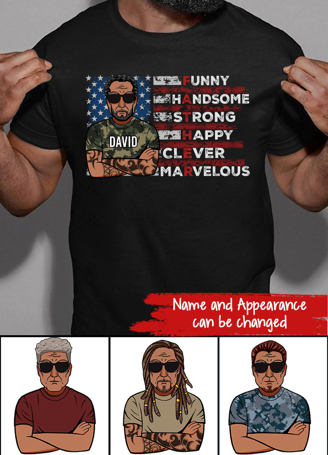 Fathers Day Gift, Custom Father&#39;s Day shirts, Best Gifts For New Dads, Happy Fathers Day Gift Ideas , Stepfather Shirt