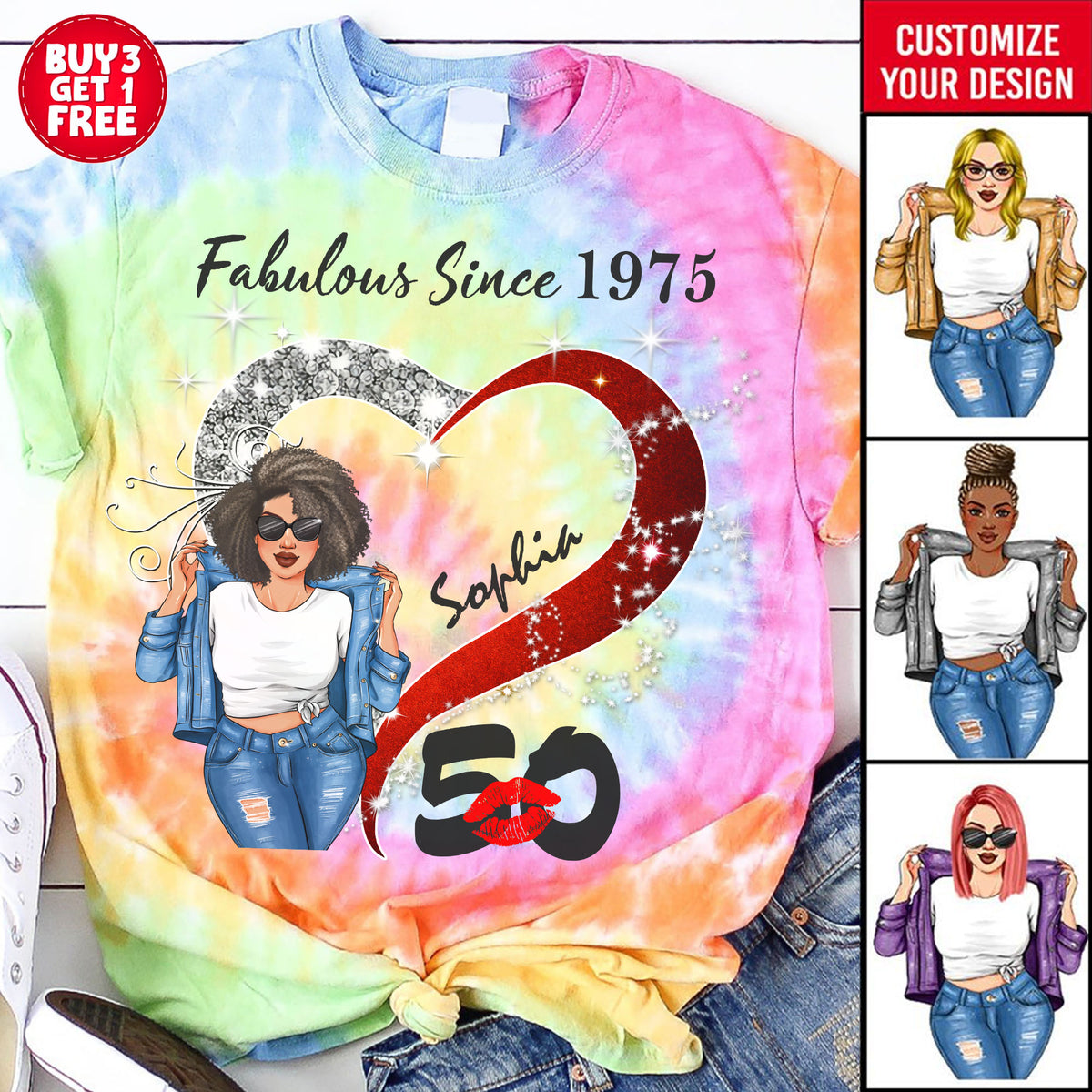 Chapter 50, Fabulous Since 1975 50th Birthday Unique T Shirt For Woman, Custom Birthday Shirt, Her Gifts For 50 Years Old , Turning 50 Birthday Cotton Shirt-YPT-TLQ