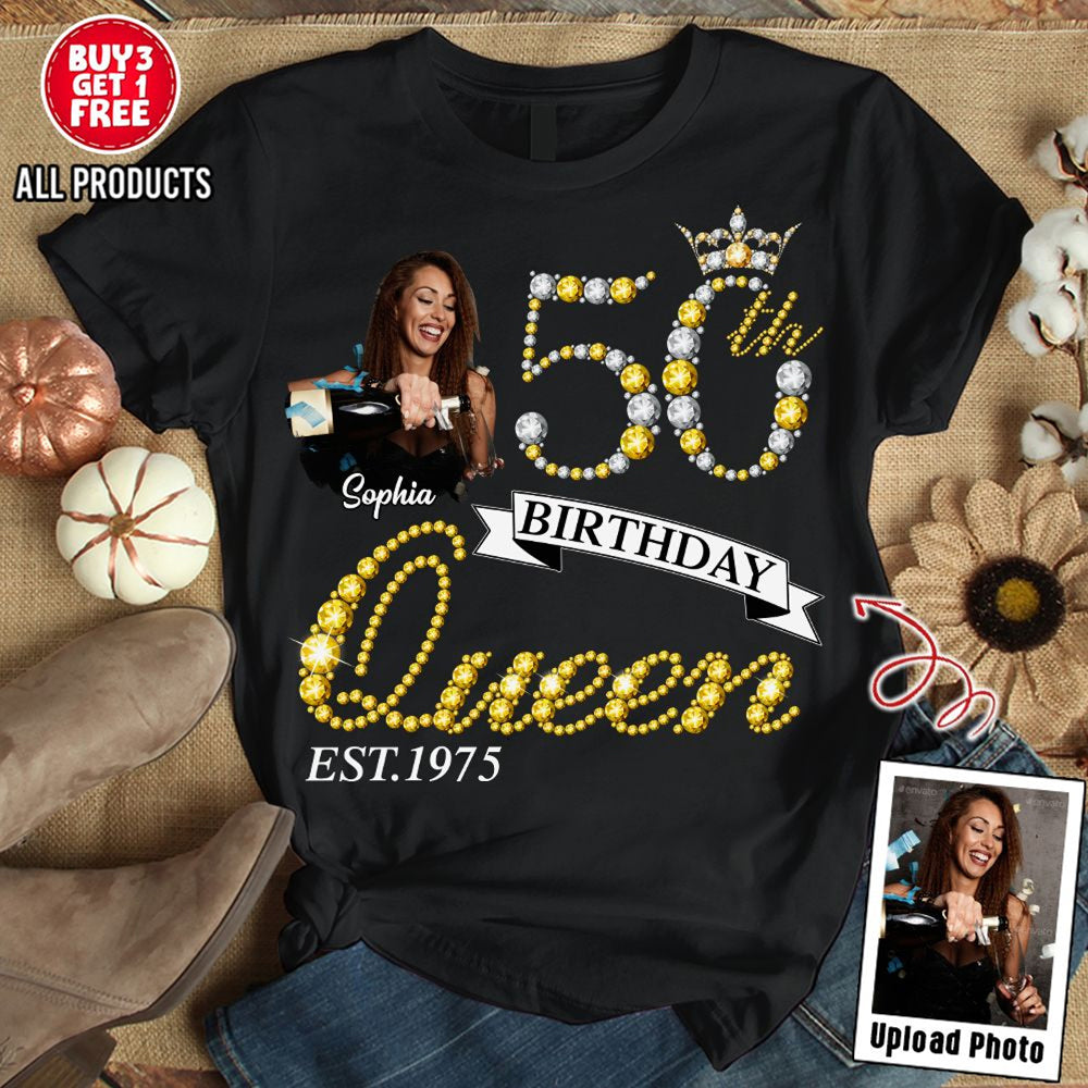 50th Birthday Shirts, Custom Birthday Shirts, Turning 50 Shirt, Gifts For Women Turning 50, 50 And Fabulous Shirt, 50th Birthday Shirts For Her-YPT-HCT