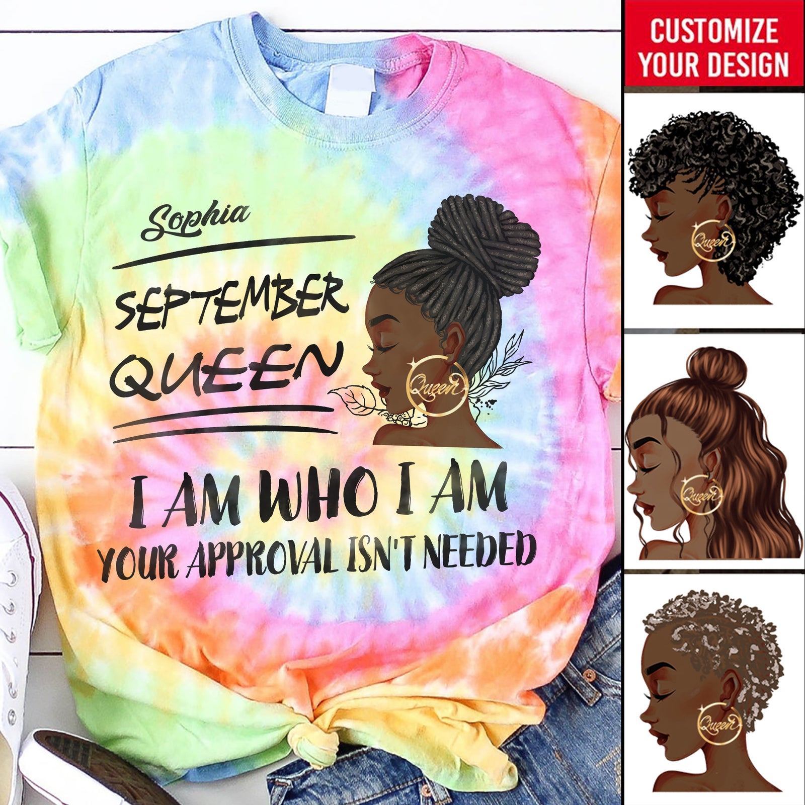 September Birthday Shirt, Custom Birthday Shirt, Queens are Born In September, September Birthday Shirts For Woman, September Birthday Gifts-YPT-TLQ