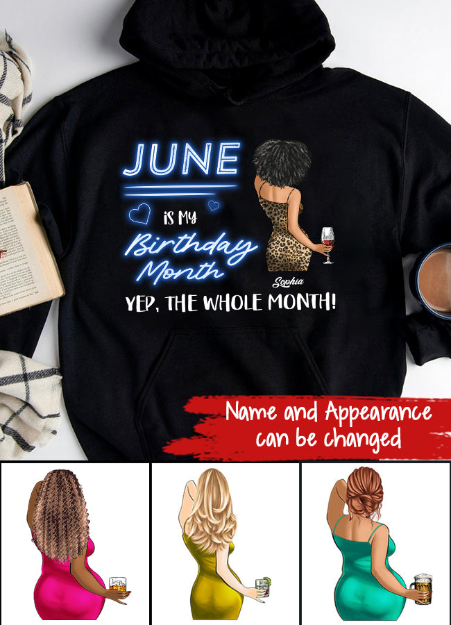 June Birthday Shirt, Custom Birthday Shirt, Queens Born In June, June Birthday Shirts For Woman, June Birthday Gifts