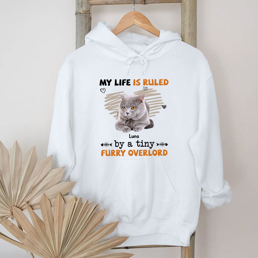 Customized Cat Photo Cat Shirt - Pet T-Shirt, British Shorthair Shirts Personalized Upload Cat Photo, Cat Lover