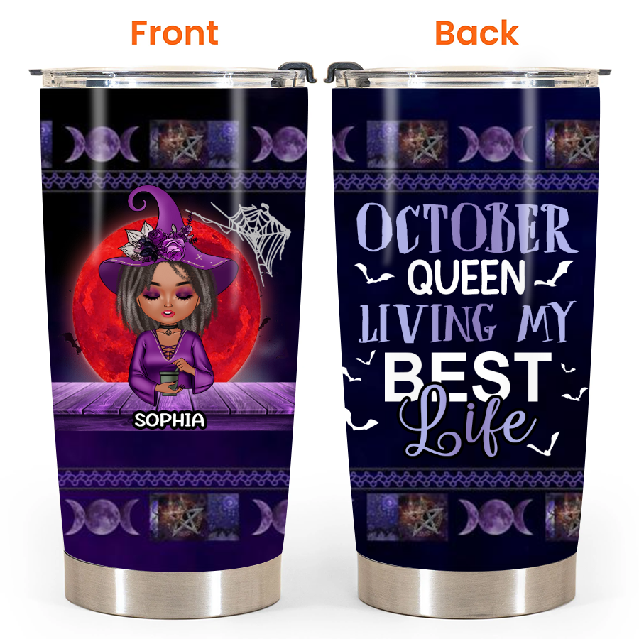 Personalized Tumblers, Birthday Tumbler, Birthdays In October, October Birthday Gifts For Her