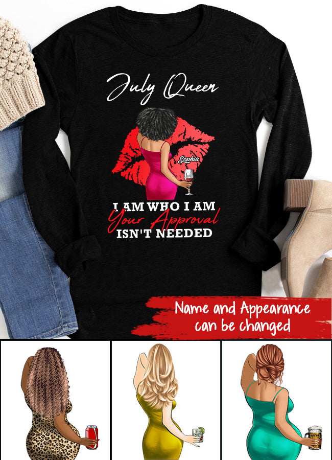 July Birthday Shirt, Custom Birthday Shirt, Queens Born In July, July Birthday Shirts For Woman