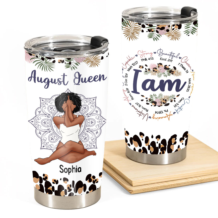 Personalized Tumblers, Birthday Tumbler, Birthdays In August, August Birthday Gifts For Her