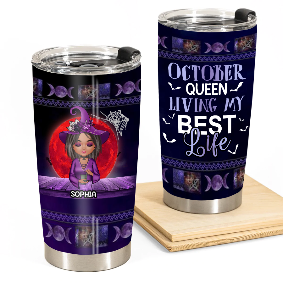 Personalized Tumblers, Birthday Tumbler, Birthdays In October, October Birthday Gifts For Her