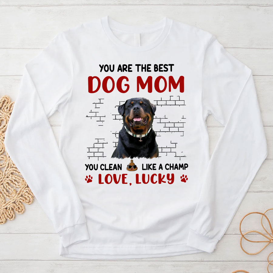 Custom Photo Dog, Personalized Dog Shirt, Gift For Dog Lover, Dog Mom Dad Shirt, Labrador Retriever Lover
